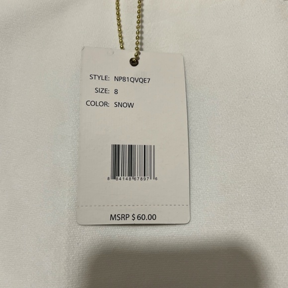 NWT Zac + Rachel slim leg white pants - size 8 - Picture 3 of 6